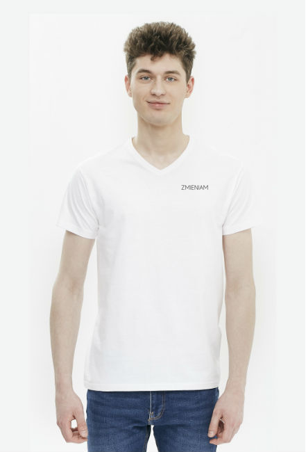 Koszulka męska „Zmieniam Essentials Basic” - biały