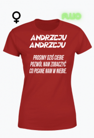 KOSZULKA DAMSKA ,,ANDRZEJKI,,