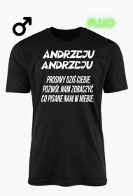 KOSZULKA MĘSKA ,,ANDRZEJKI,,