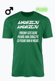 KOSZULKA MĘSKA ,,ANDRZEJKI,,
