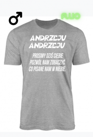 KOSZULKA MĘSKA ,,ANDRZEJKI,,