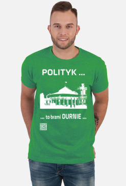 Polityk w. podkoszulek męski z krótkim rękawem przód