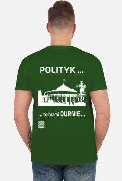 Polityk w. podkoszulek męski z krótkim rękawem plecy