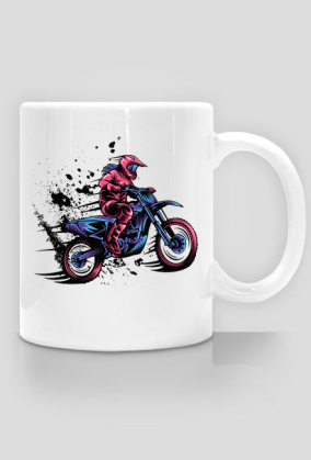 Girl Motocross Cup White