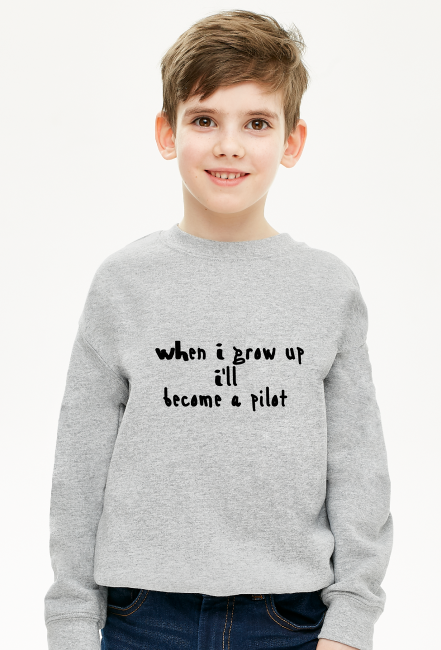 Bluza chłopięca When I grow up