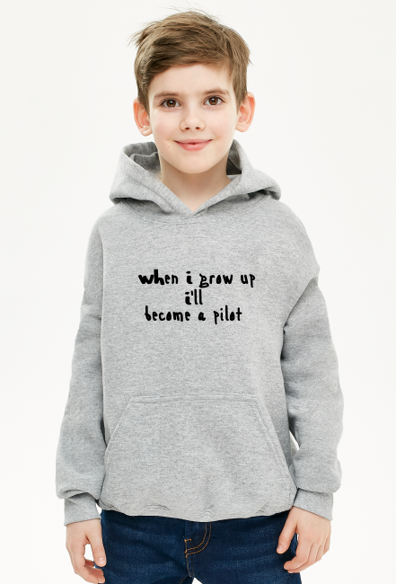 Bluza chłopięca z kapturem When I grow up
