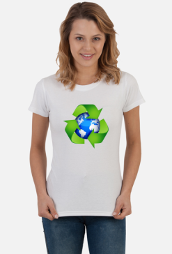 Koszulka ekologiczna damska Recykling