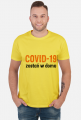 Koszulka męska COVID-19 zostań w domu