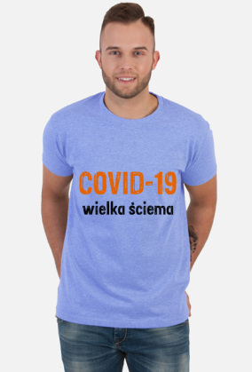 Koszulka męska COVID-19 wielka ściema