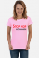 Koszulka damska Stop NOP nie dla szczepień