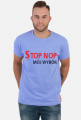 Koszulka męska Stop NOP nie dla szczepień
