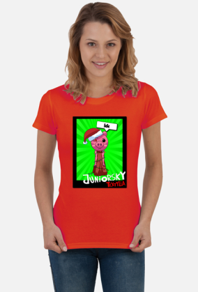 Koszulka Damska - Świąteczna Piggy