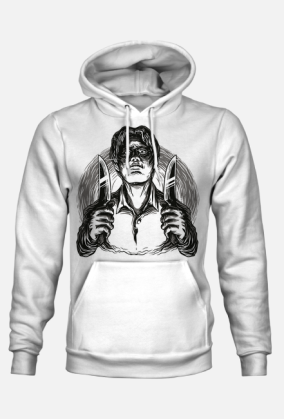 Bluza Biała z Kapturem