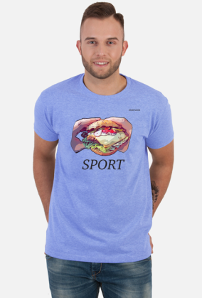Koszulka męska „Sport Burger” - różne kolory