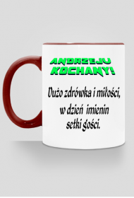 KUBEK ,,ŻYCZENIA DLA ANDRZEJA,,