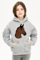 Bluza Your Horse- Gniady dziecięca, z kapturem