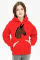 Bluza Your Horse- Gniady dziecięca, z kapturem