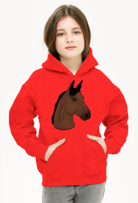 Bluza Your Horse- Gniady dziecięca, z kapturem