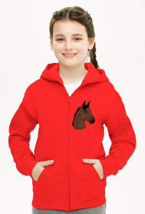 Bluza Your Horse- Gniady dziecięca, z kapturem
