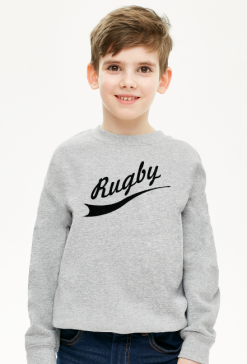 Bluza Rugby v2 szara/czerwona/niebieskachłopiec