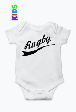 Body Rugby v2 białe/niebieskie/różowe niemowlę