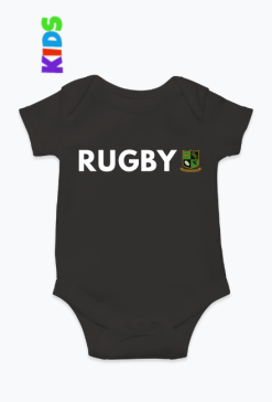 Body Rugby v1 czarne niemowlę