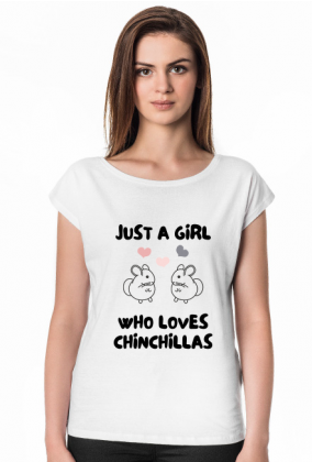 Koszulka Just A Girl Who Loves Chinchillas