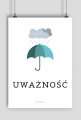 Plakat - Uważność - Odporność na niepogodę - Grafika