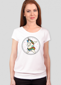 T-shirt damski Świniorożec color