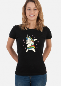 T-shirt damski Świniorożec color B&W