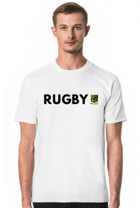 Koszulka Rugby v1 biała/szara męska