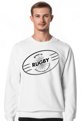 Bluza Gram w rugby v1 biała męska