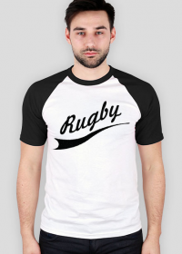 Koszulka Rugby v2 czarno-biała męska