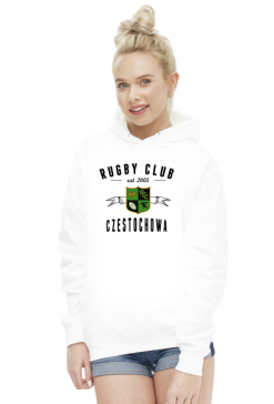 Bluza z kapturem RCC v2 biała/szara damska