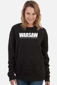 bluza z nadrukiem Warsaw the city of dreams