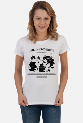 The Introvert's Island Chain Trip, Wyspy introwertyka, Introwertyk, T-shirt damski, koszulka