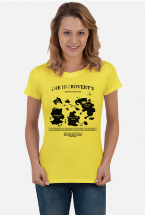 The Introvert's Island Chain Trip, Wyspy introwertyka, Introwertyk, T-shirt damski, koszulka