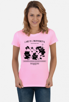 The Introvert's Island Chain Trip, Wyspy introwertyka, Introwertyk, T-shirt damski, koszulka