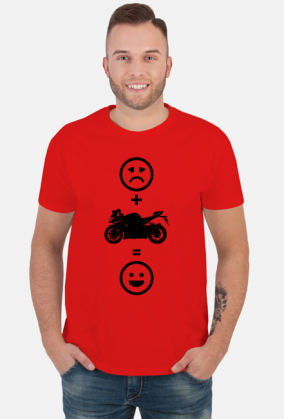Motorbike makes happy (koszulka męska) cg