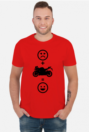Motorbike makes happy (koszulka męska) cg