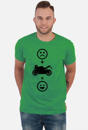 Motorbike makes happy (koszulka męska) cg