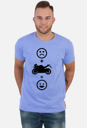 Motorbike makes happy (koszulka męska) cg