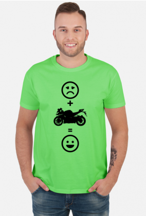 Motorbike makes happy (koszulka męska) cg