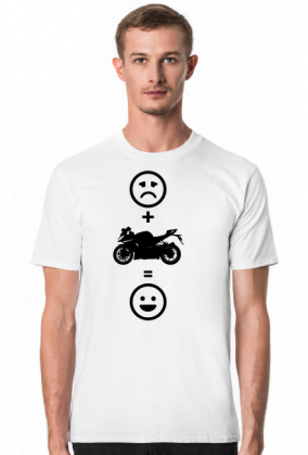 Motorbike makes happy (koszulka męska) cg