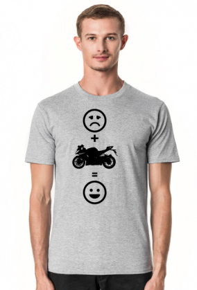 Motorbike makes happy (koszulka męska) cg