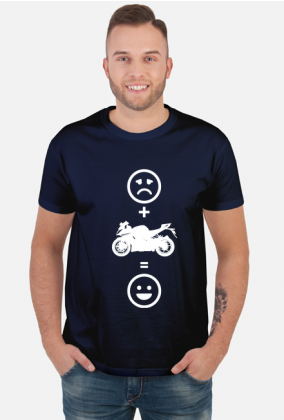 Motorbike makes happy (koszulka męska) jg