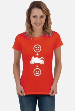 Motorbike makes happy (bluzka damska) jg
