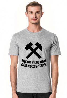 Koszulka męska NIECH ŻYJE NAM GÓRNICZY STAN