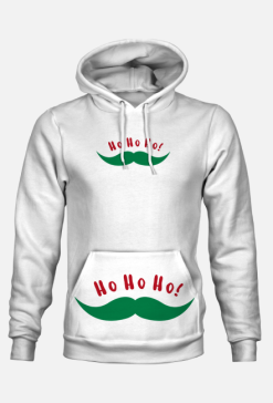 Bluza Kaptur Ho Ho Ho Wąsy Mikołaja