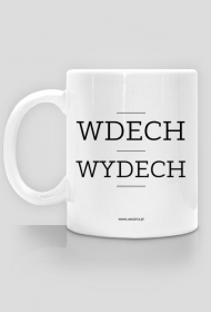 Uważny kubek - Wdech Wydech - Biały